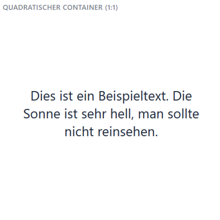 Vorschau Standard Ansicht
